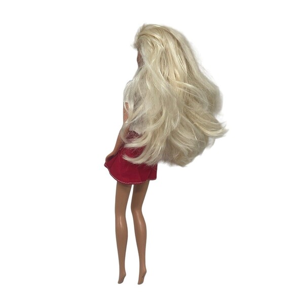 1994 Shoppin' Fun Barbie Doll w/ Pleated Red Skirt, Strawberry Shirt Vintage 11” - Picture 7 of 13